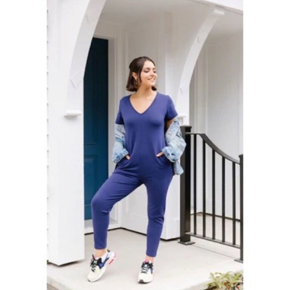 3XS Smash + Tess Blue Jumpsuit